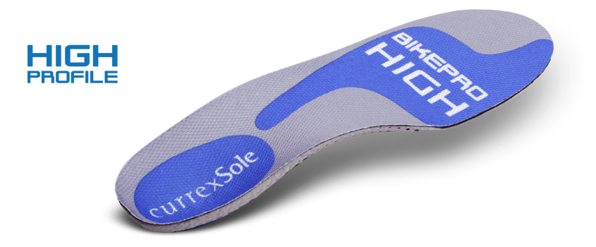 BikePro - High Arch - Bike Insoles for Cyclists, Mountain Bikers and Triathletes