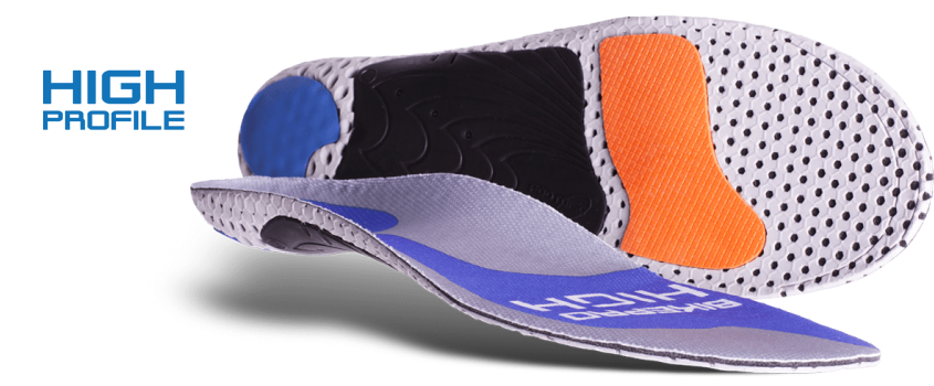 BikePro - High Arch - Bike Insoles for Cyclists, Mountain Bikers and Triathletes