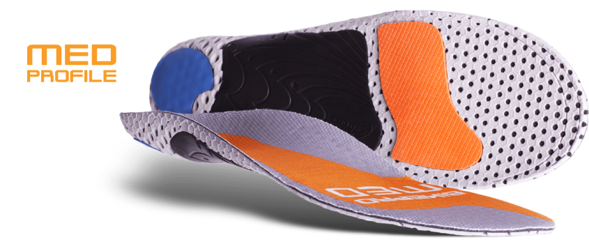 BikePro - Medium Arch - Bike Insoles for Cyclists, Mountain Bikers and Triathletes