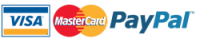 Payment options - visa, mastercard, paypal